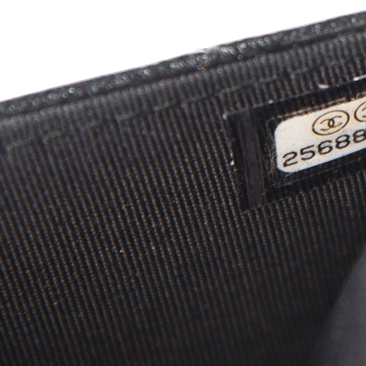 Chanel Patent Metallic Crumpled Calfskin Chevron Quilted Wallet On Chain WOC Black 12 of 14