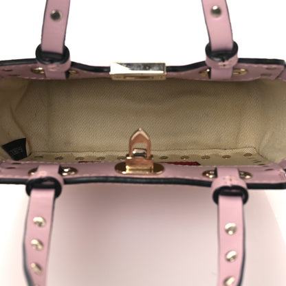 Valentino Garavani Vitello Mini Rockstud Tote Water Rose 5 of 12