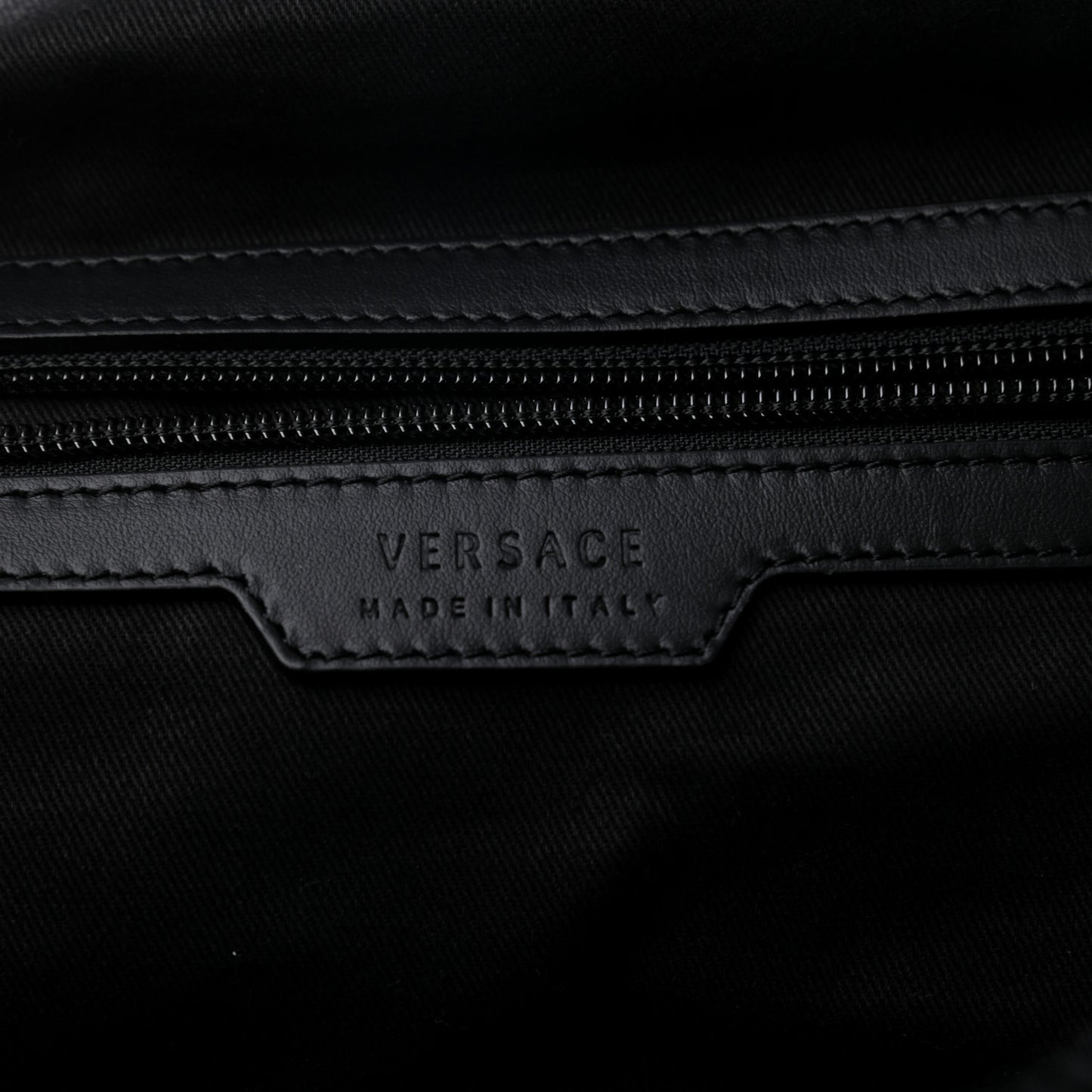 Canvas Nylon Quilted Palazzo Duffle Bag Black
