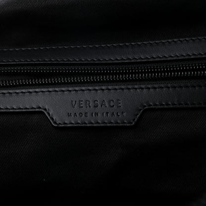 Versace Canvas Nylon Quilted Palazzo Duffle Bag Black 5 of 8