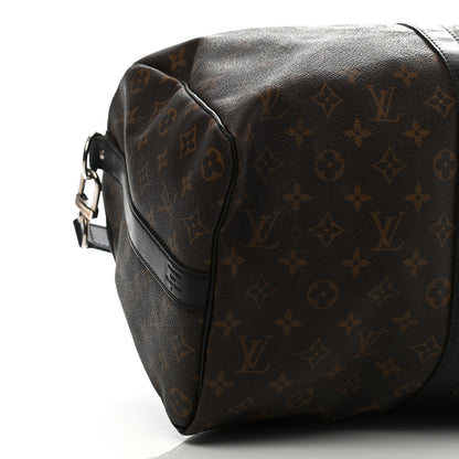 Louis Vuitton Monogram Macassar Keepall Bandouliere 45 9 of 14
