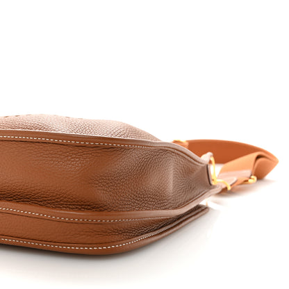 Hermes Taurillon Clemence Evelyne III PM Gold 9 of 10