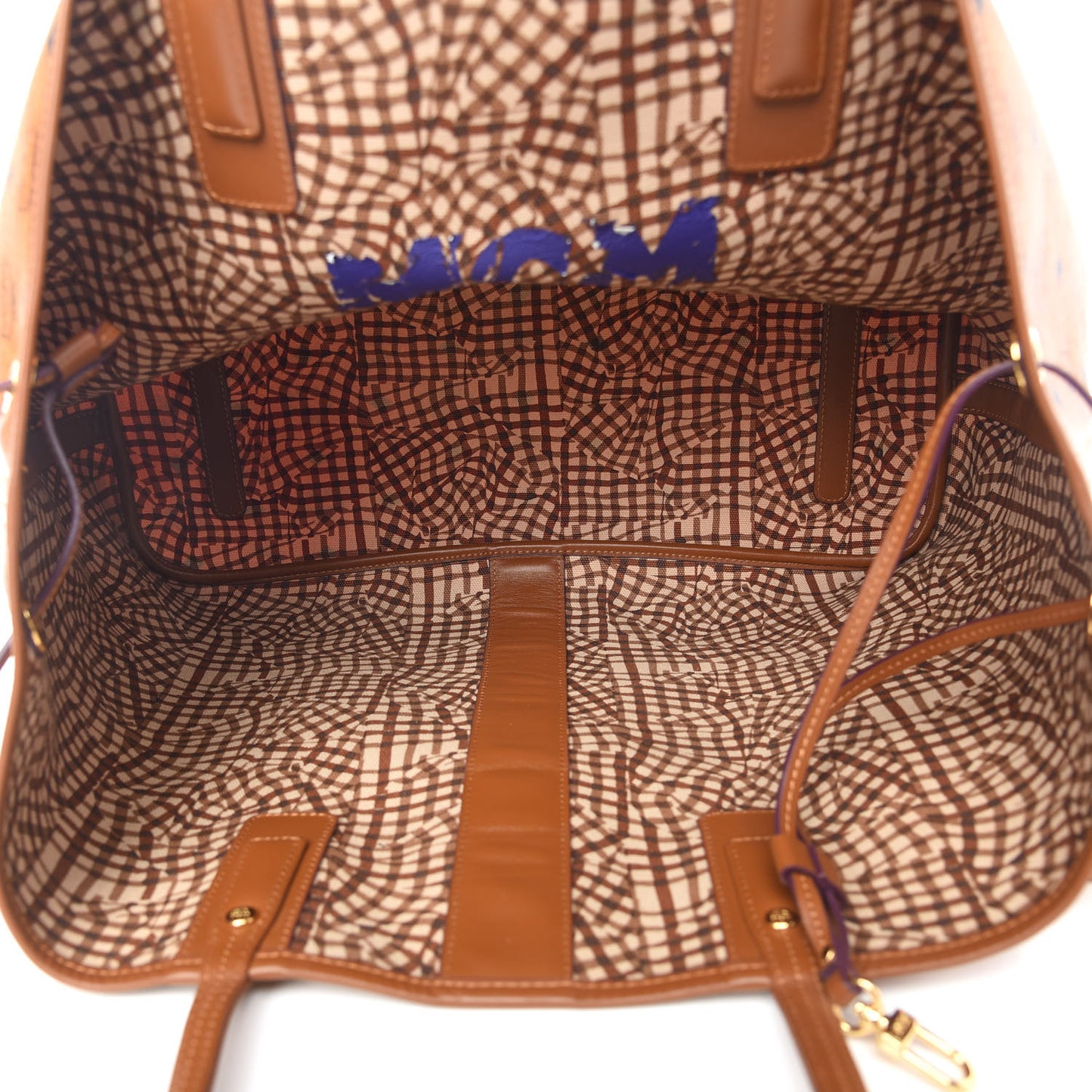 Visetos Medium Liz Reversible Shopper Tote Cognac