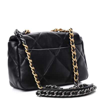 Chanel Lambskin Quilted Medium 19 Flap Black 3 of 10
