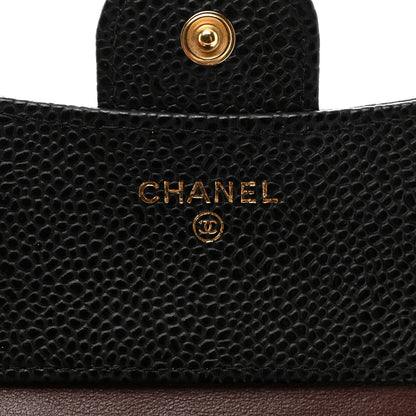 Chanel Caviar Quilted Compact Flap Wallet Black 6 of 9