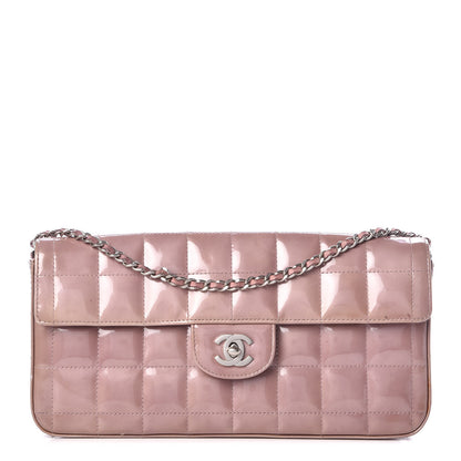 Chanel Patent Quilted East West Chocolate Bar Flap Light Purple 1 of 15