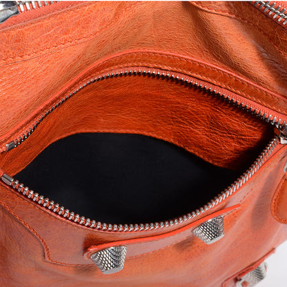 Balenciaga Agneau Giant 21 Silver Hardware Day Hobo Mandarine 4 of 12