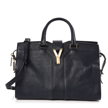 Saint Laurent Sheepskin Small Cabas ChYc Navy 1 of 8