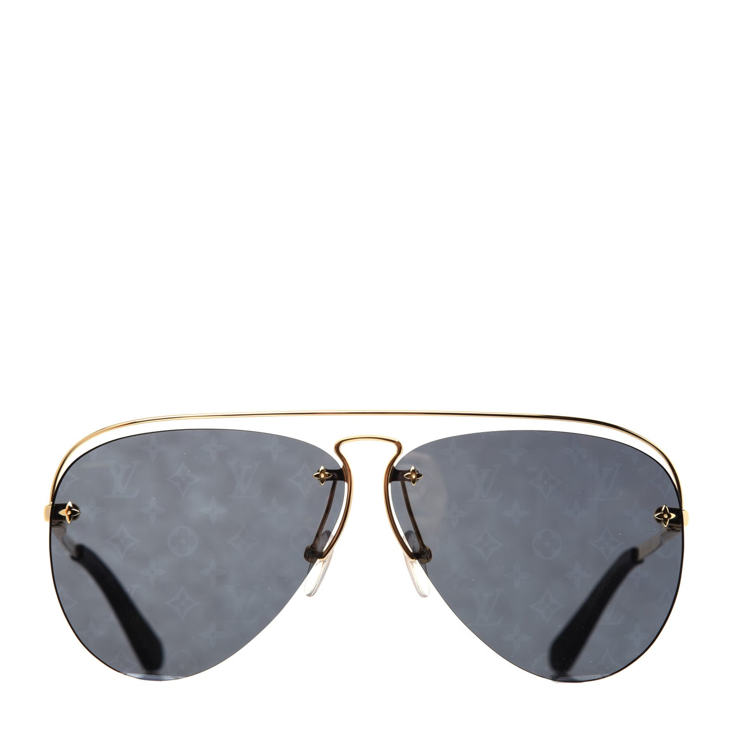 Metal Monogram Grease Sunglasses Z1172W Gold