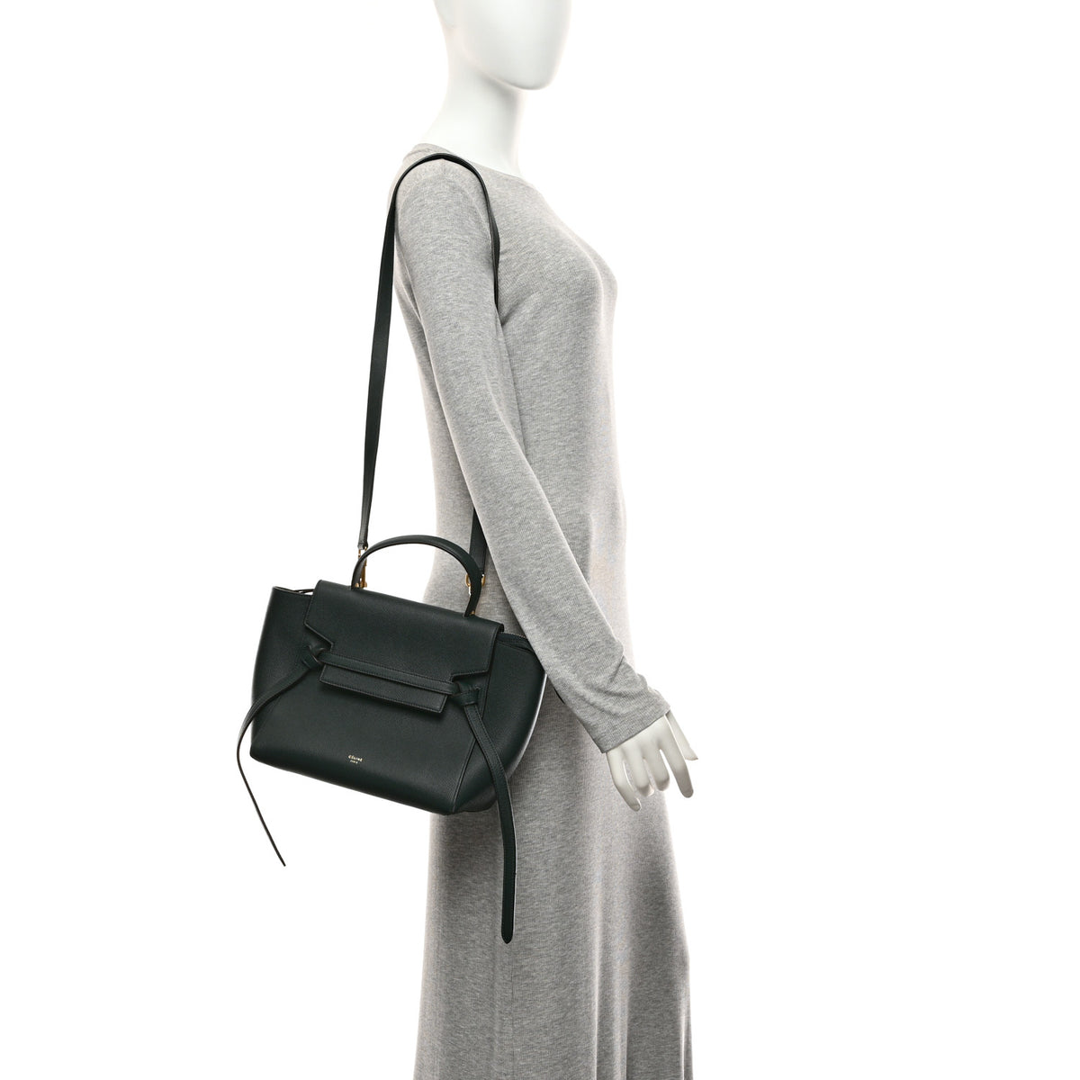 Grained Calfskin Micro Belt Bag Amazone