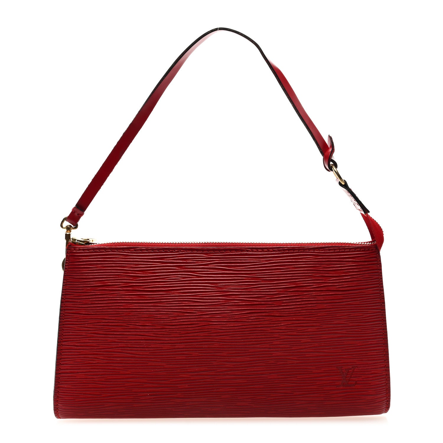 Louis Vuitton Epi Pochette Accessories 24 Castillan Red 1 of 8