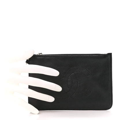 Chanel Calfskin CC Small Cosmetic Case Black 2 of 11