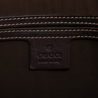 Gucci GG Supreme Monogram Medium Flat Messenger Bag Dark Brown 6 of 12
