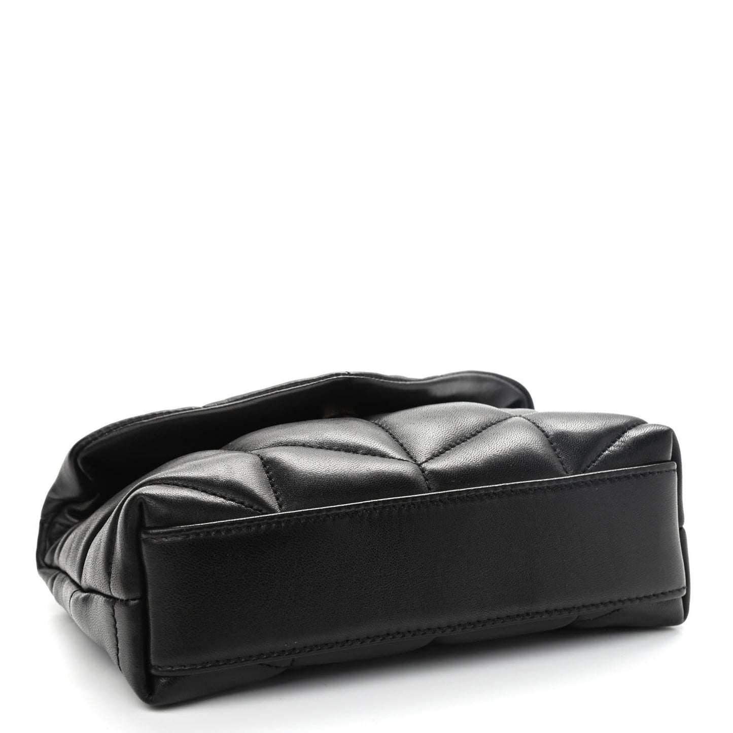 Lambskin Monogram Loulou Puffer Pouch Clutch Black