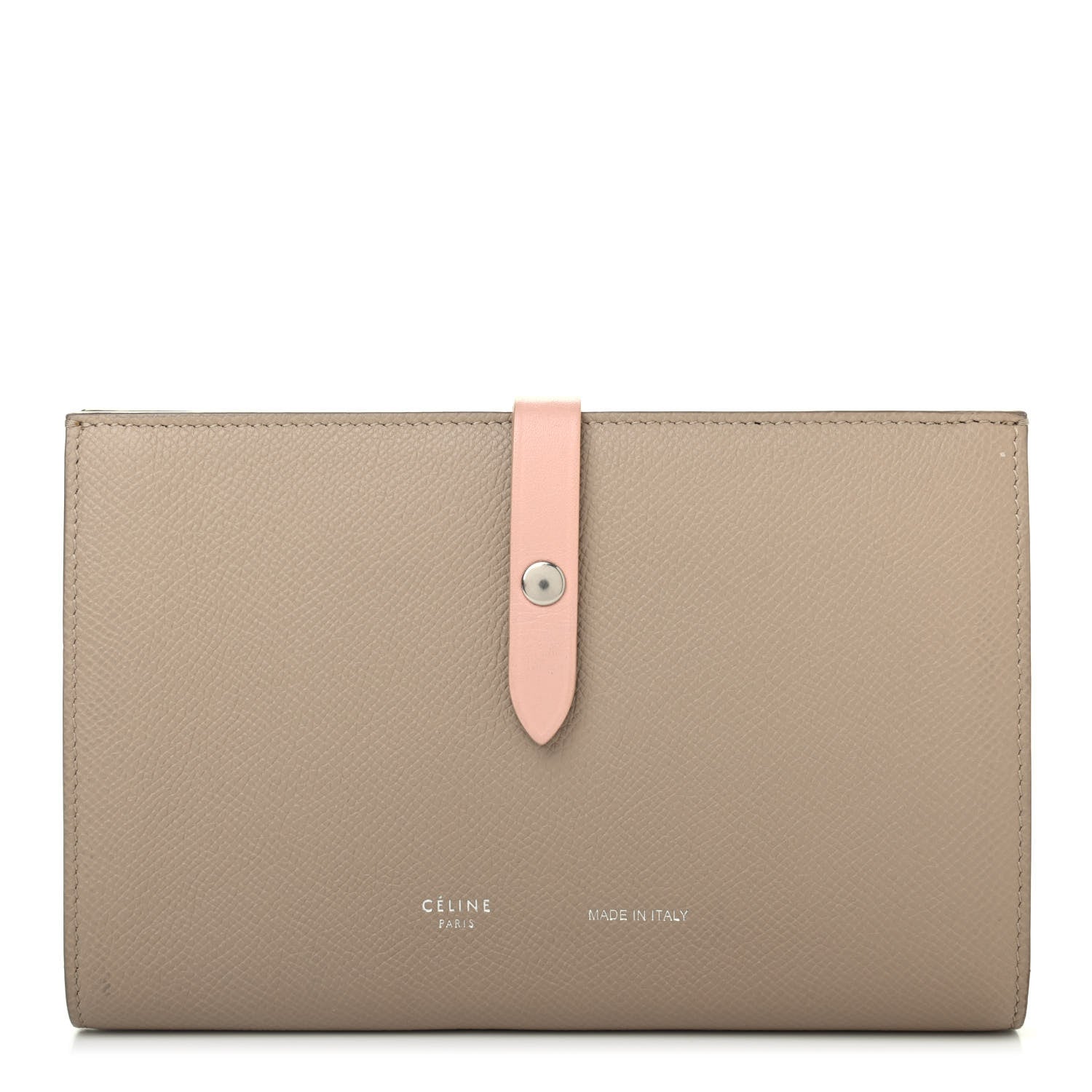 Celine Grained Calfskin Medium Multifunction Strap Wallet Pink Chalk 1 of 4