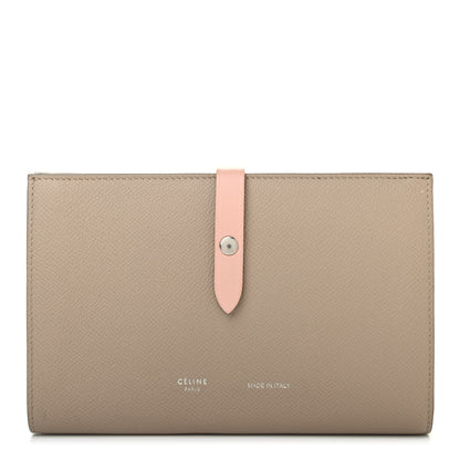 Celine Grained Calfskin Medium Multifunction Strap Wallet Pink Chalk 1 of 4