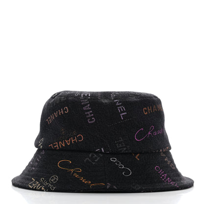 Chanel Denim Mood Cloche Bucket Hat S Black 5 of 8