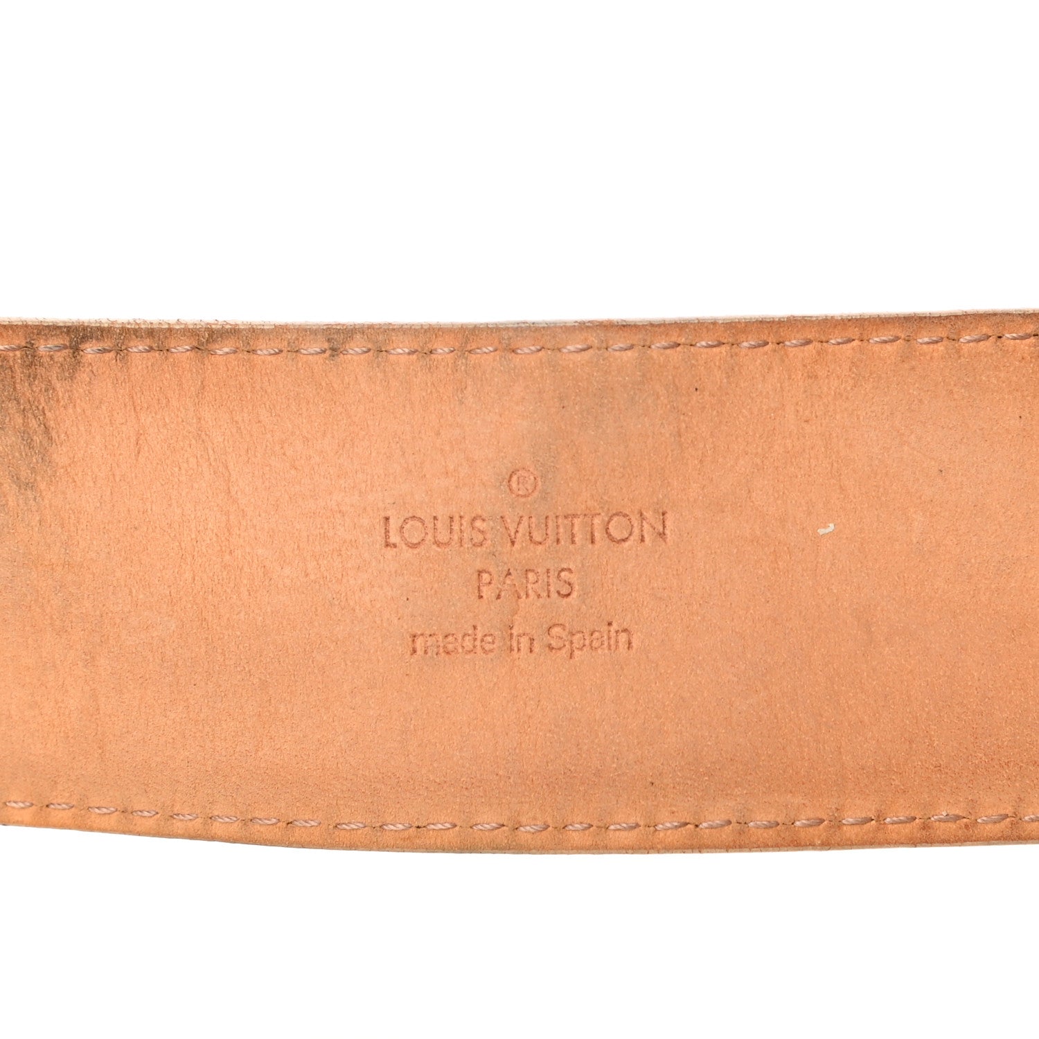 Louis Vuitton Damier Azur 40mm LV Initiales Belt 85 34 4 of 12