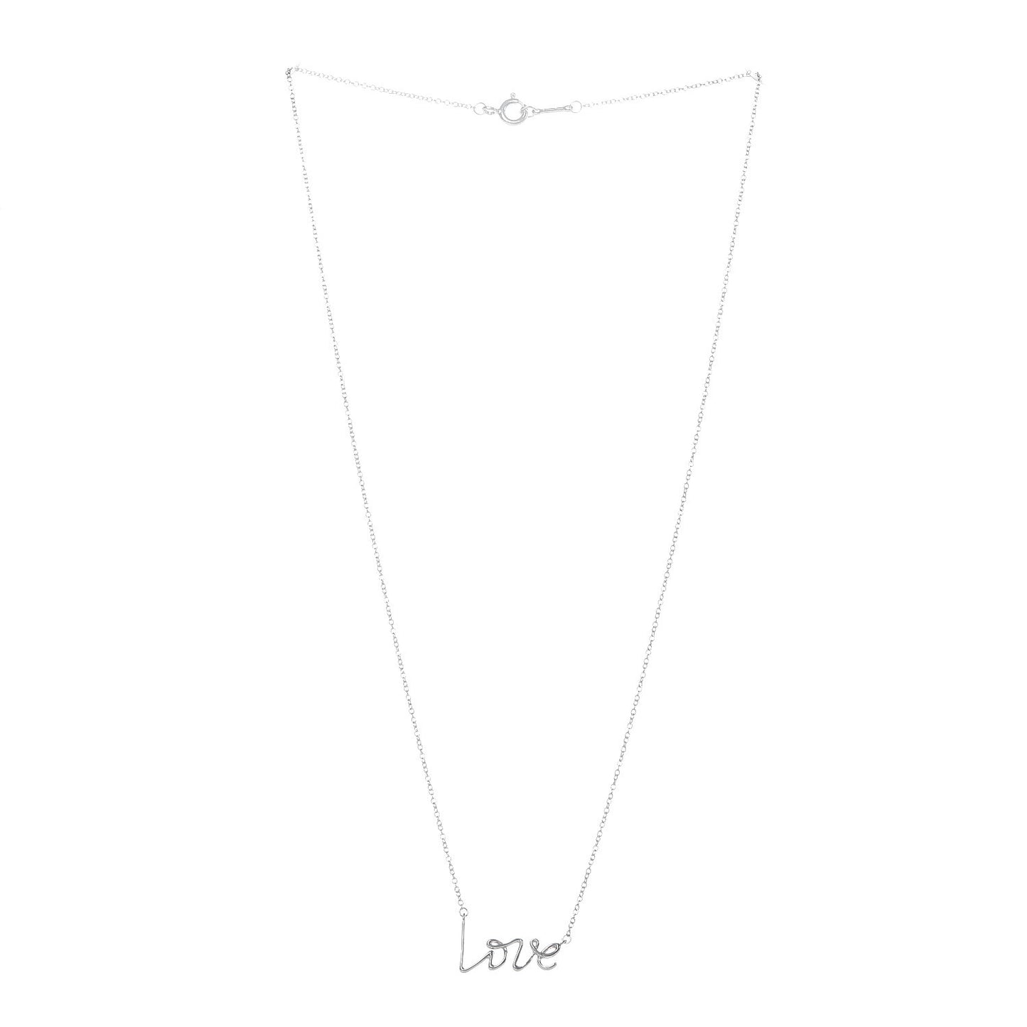 Sterling Silver Paloma Picasso Graffiti Love Pendant Necklace