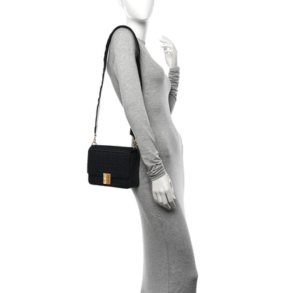 Givenchy Canvas Woven Embroidered Medium 4G Bag With Chain Black 2 of 14