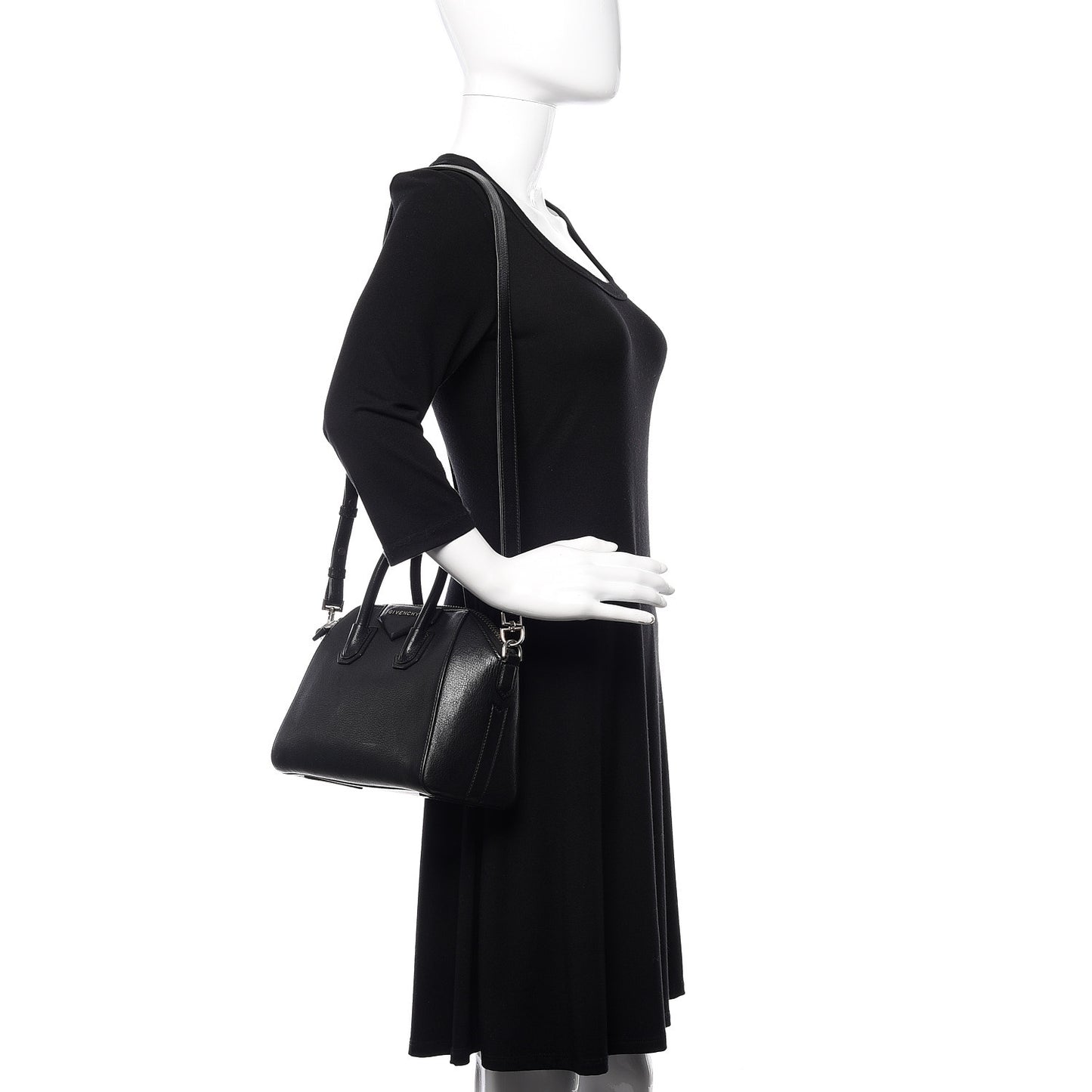 Sugar Goatskin Mini Antigona Black
