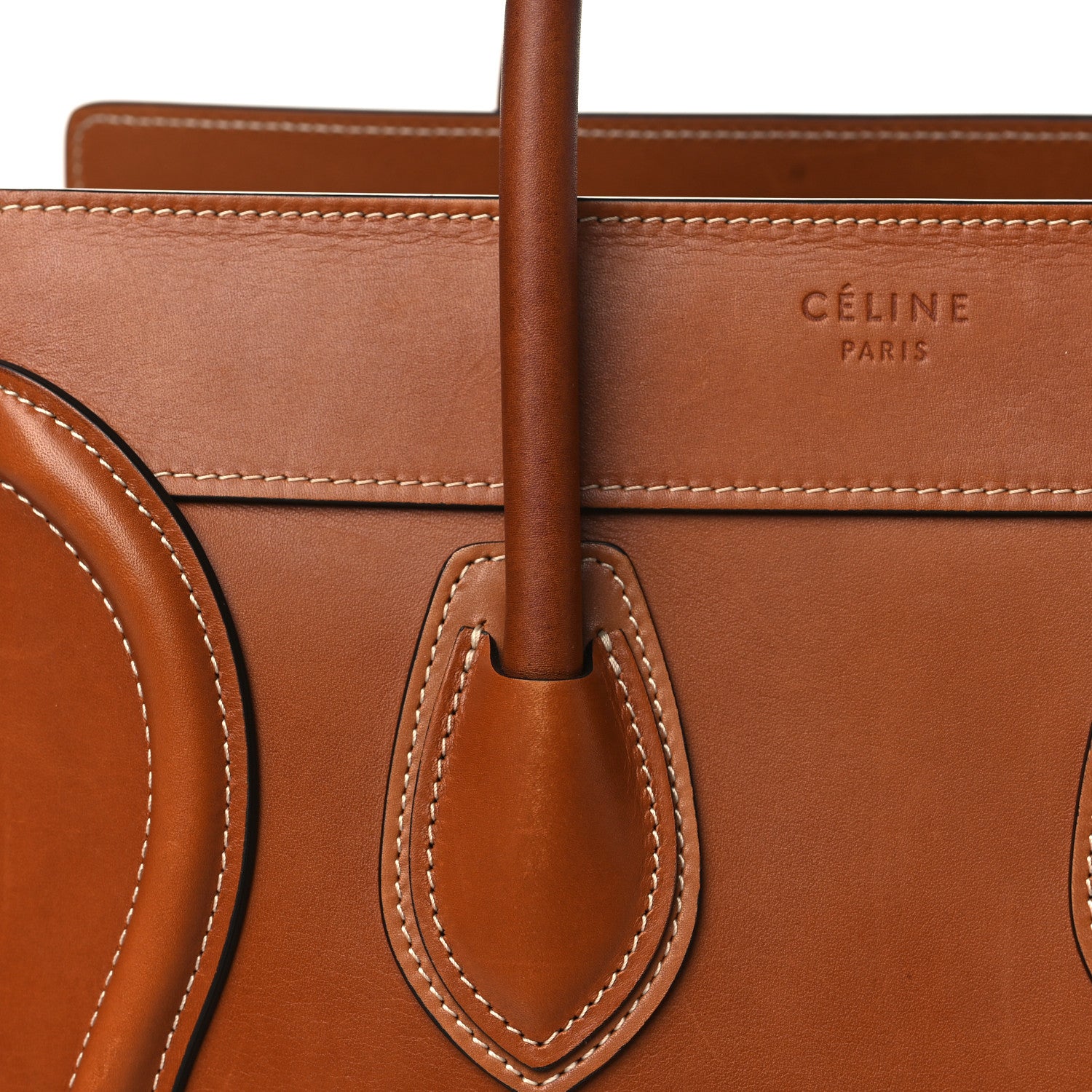 Celine Natural Calfskin Micro Luggage Tan 9 of 11