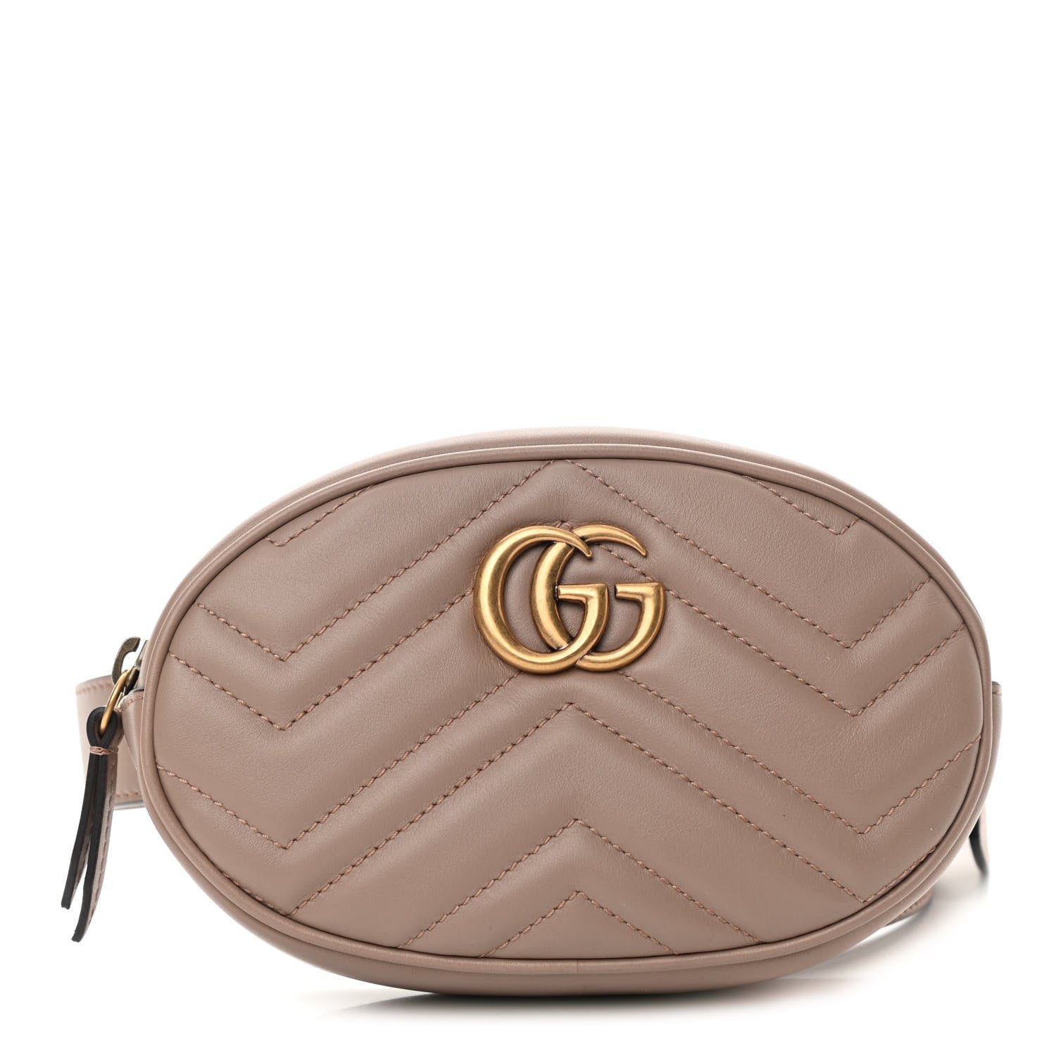 Gucci Calfskin Matelasse GG Marmont Belt Bag 95 38 Porcelain Rose 1 of 11