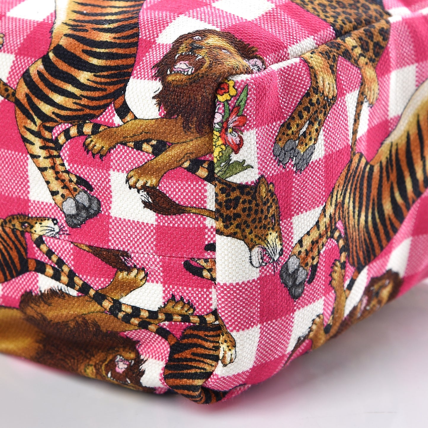 Canvas Kids Tiger Print Tote Multicolor