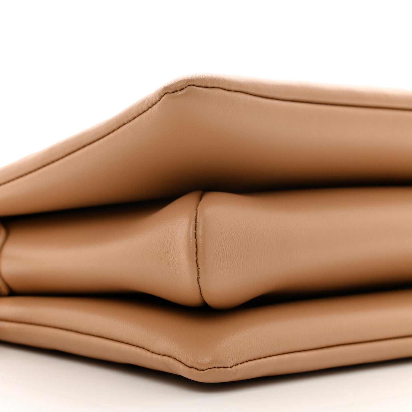 Lambskin Embossed Monogram Coussin PM Camel