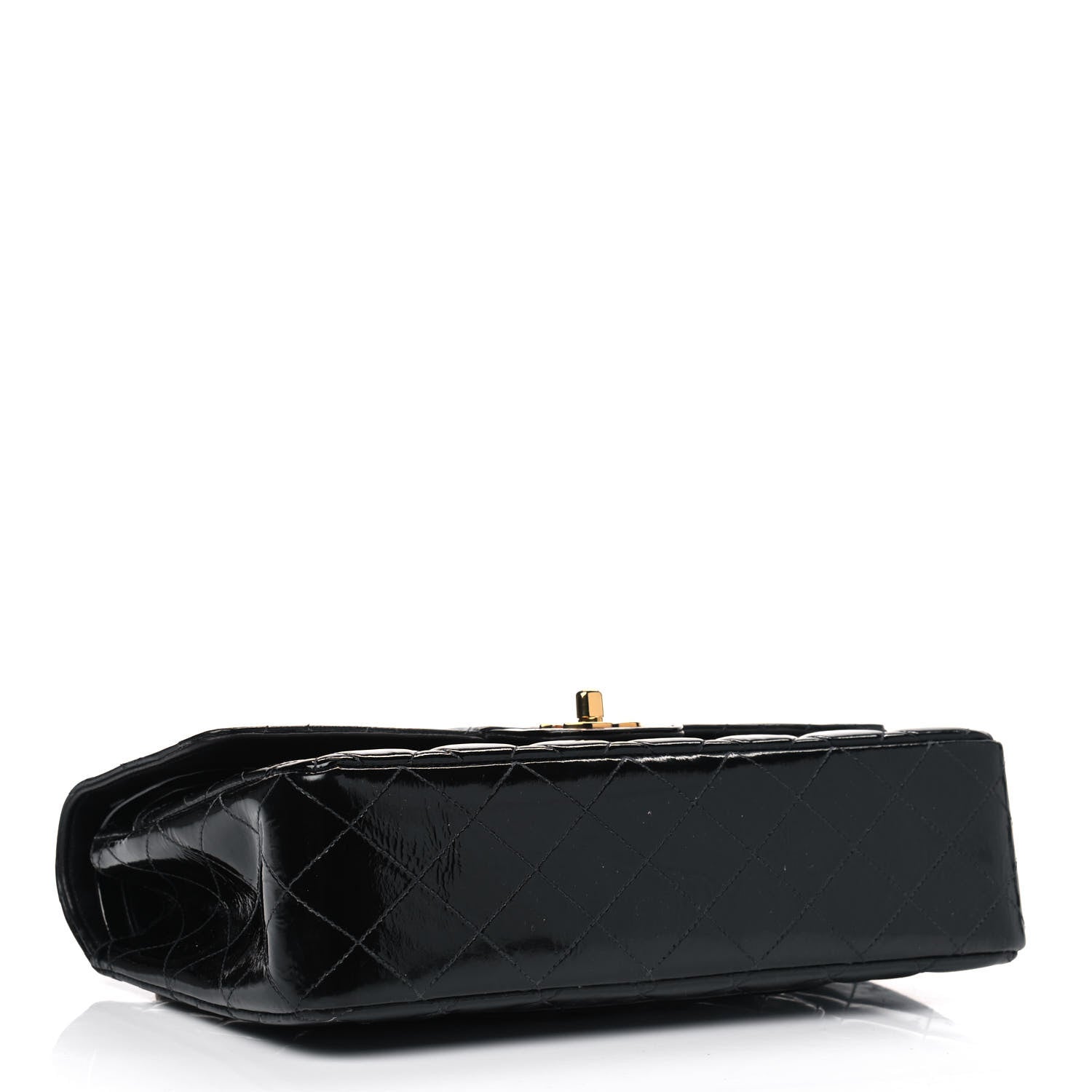 Chanel Patent Quilted Medium Double Flap Black 3 of 6