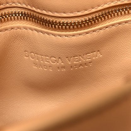 Bottega Veneta Lambskin Maxi Intreccio Padded Chain Cassette Crossbody Bag Almond 7 of 10