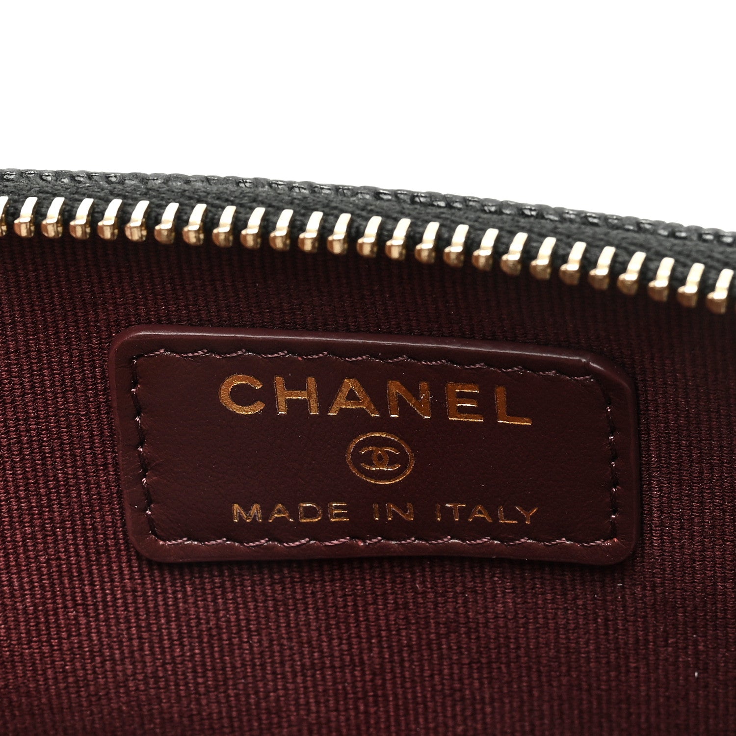 Chanel Caviar Quilted Zip Card Holder Wallet Black 6 of 8