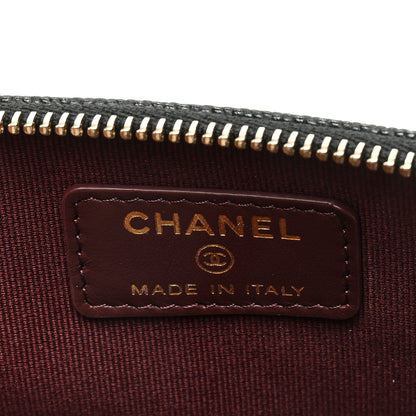 Chanel Caviar Quilted Zip Card Holder Wallet Black 6 of 8