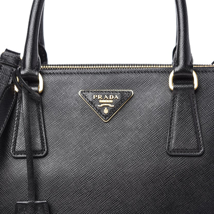 Prada Saffiano Medium Galleria Double Zip Tote Black 10 of 10