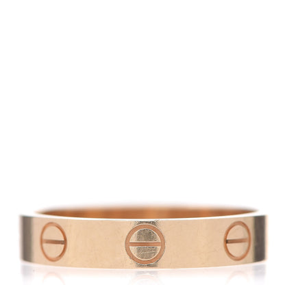 Cartier 18K Yellow Gold 3.5mm LOVE Wedding Band Ring 53 6.25 3 of 5