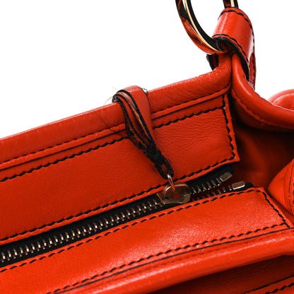 Fendi Calfskin Large Chef Shopper Tote Orange 10 of 12