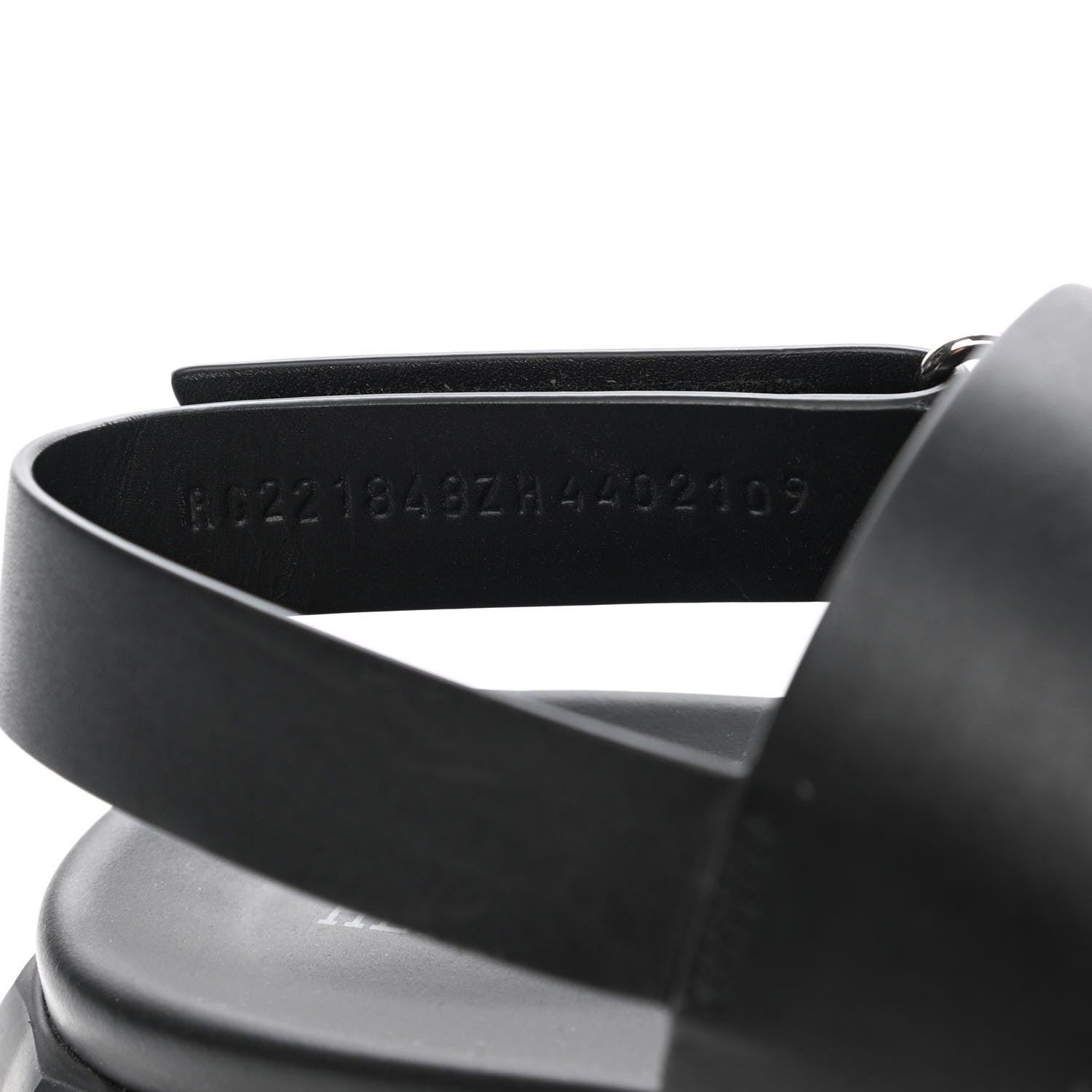 Hermes Calfskin Goatskin Mens Electric Sandals 44 Black 9 of 9