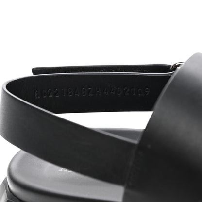 Hermes Calfskin Goatskin Mens Electric Sandals 44 Black 9 of 9