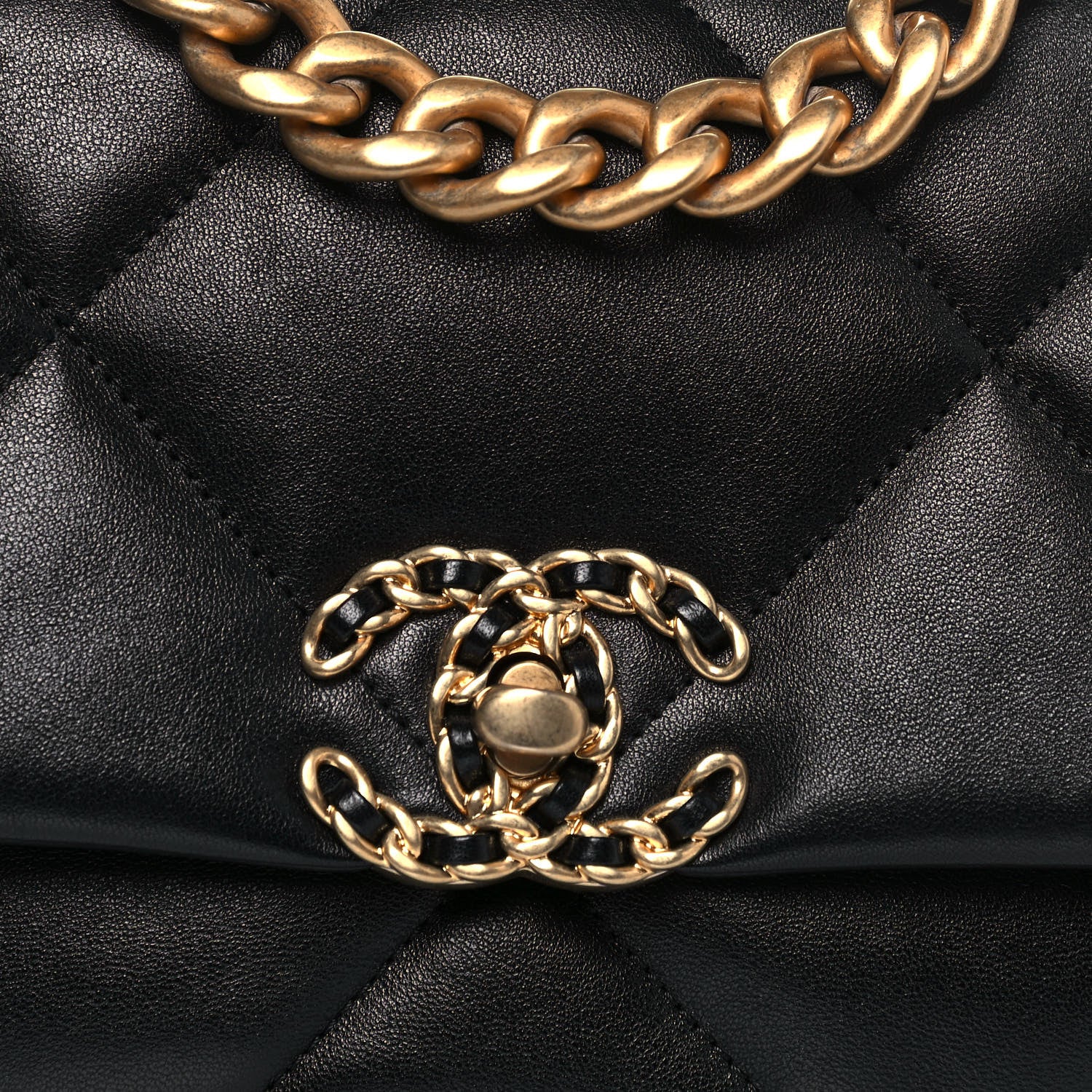 Chanel Lambskin Quilted Medium Chanel 19 Flap Black 8 of 14