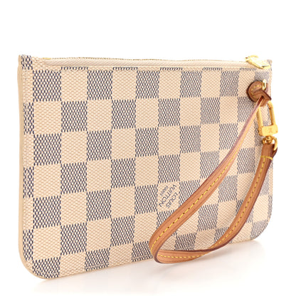 Louis Vuitton Damier Azur Neverfull PM Pochette 3 of 9