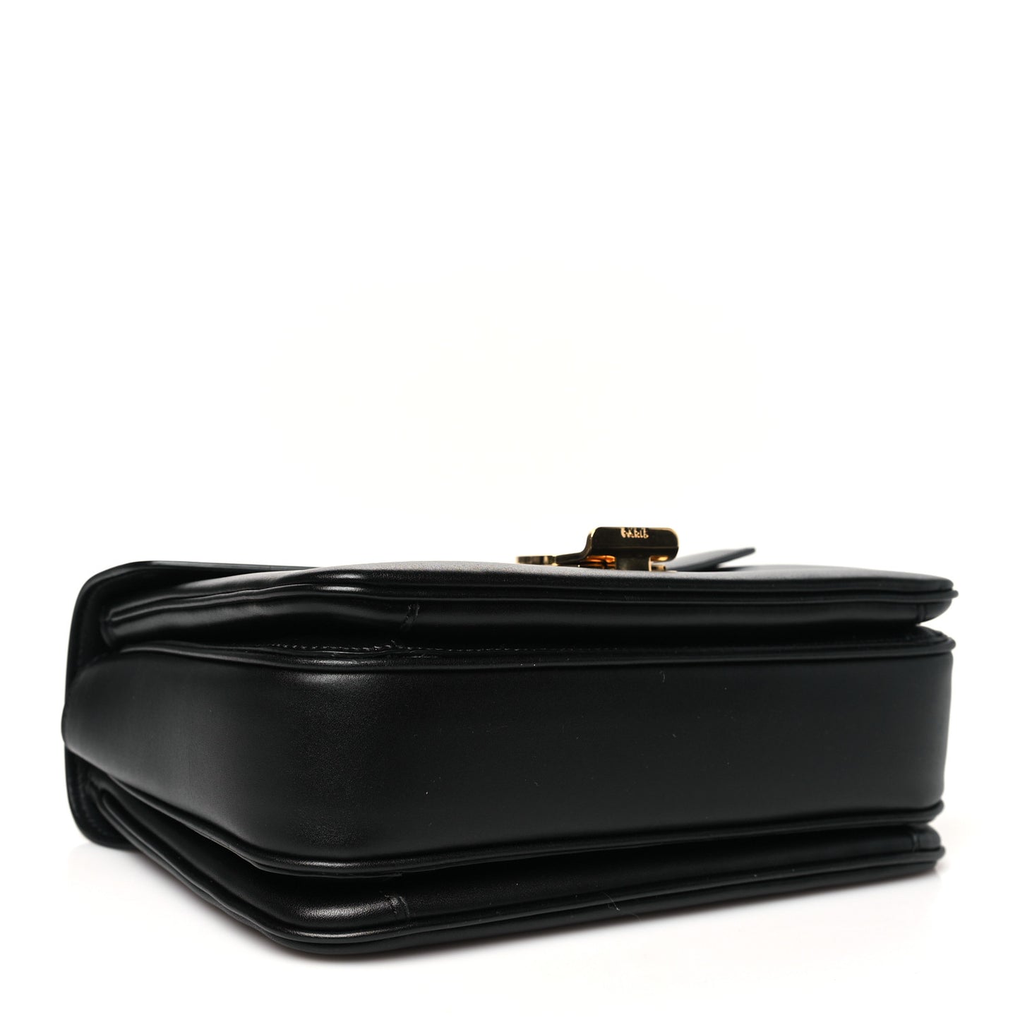 Shiny Calfskin Medium C Bag Black