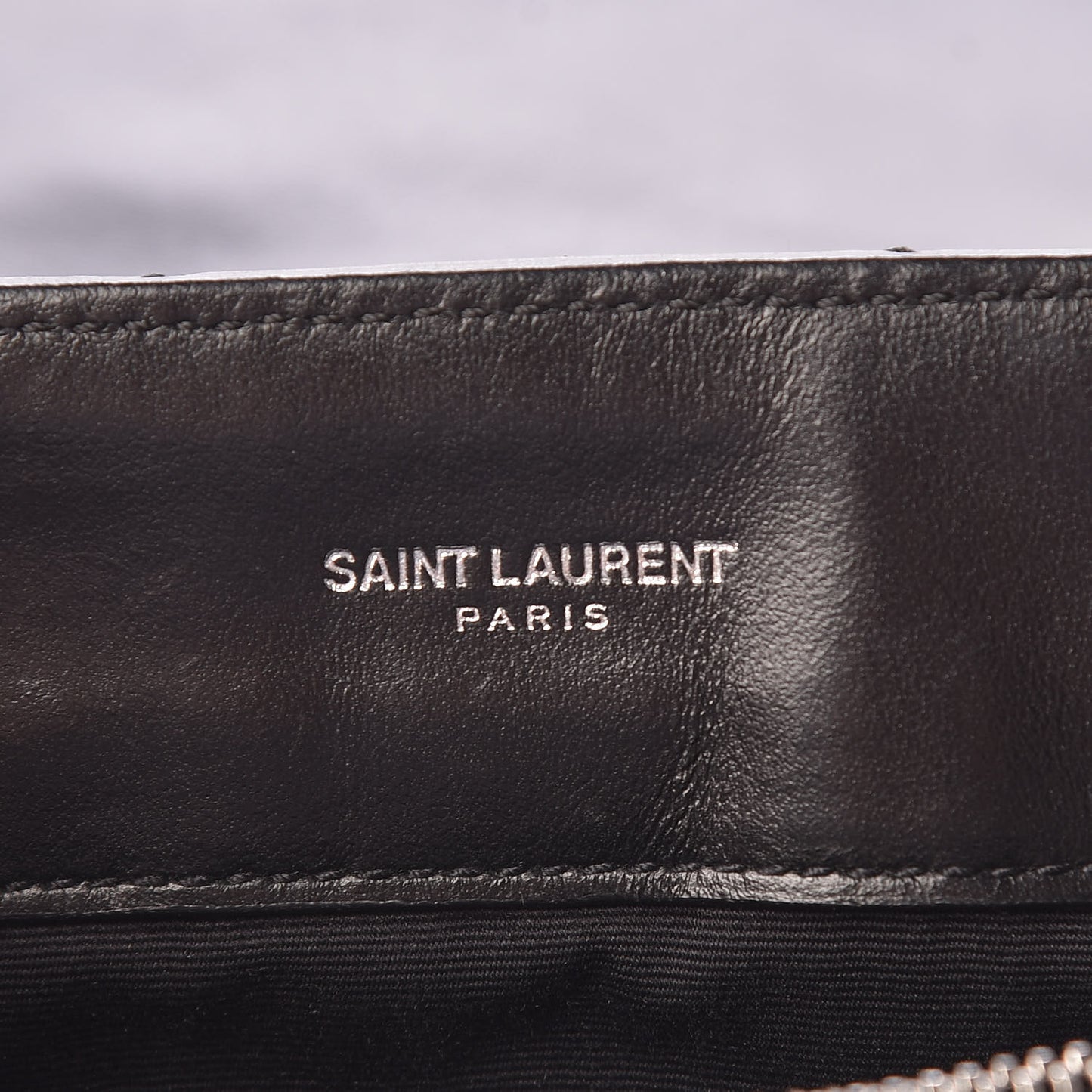 Calfskin Y Quilted Monogram Medium Loulou Chain Satchel Black