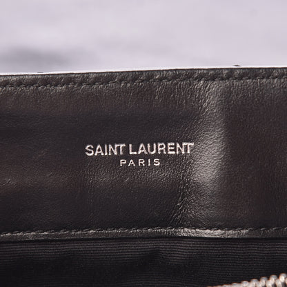 Saint Laurent Calfskin Y Quilted Monogram Medium Loulou Chain Satchel Black 8 of 11