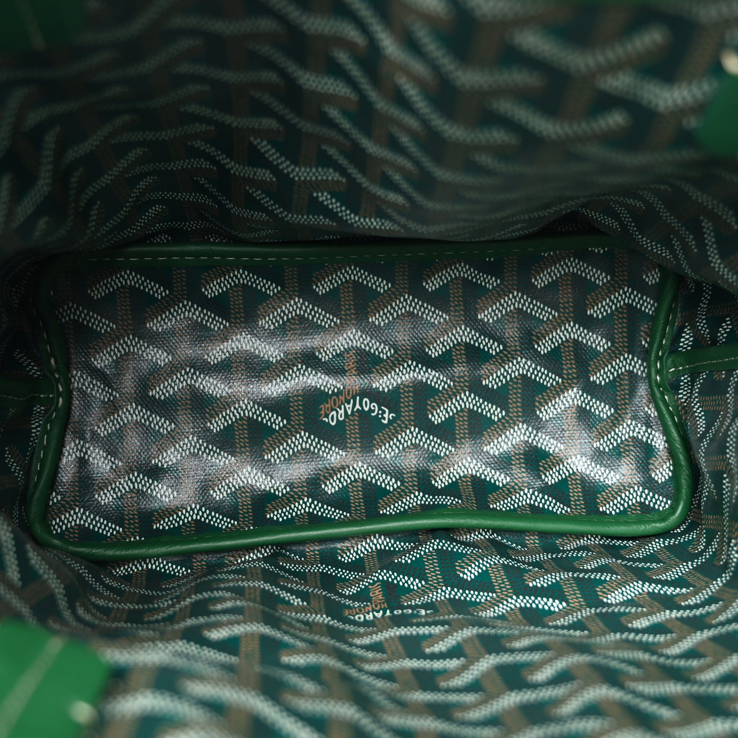 Goyardine Reversible Mini Anjou Green