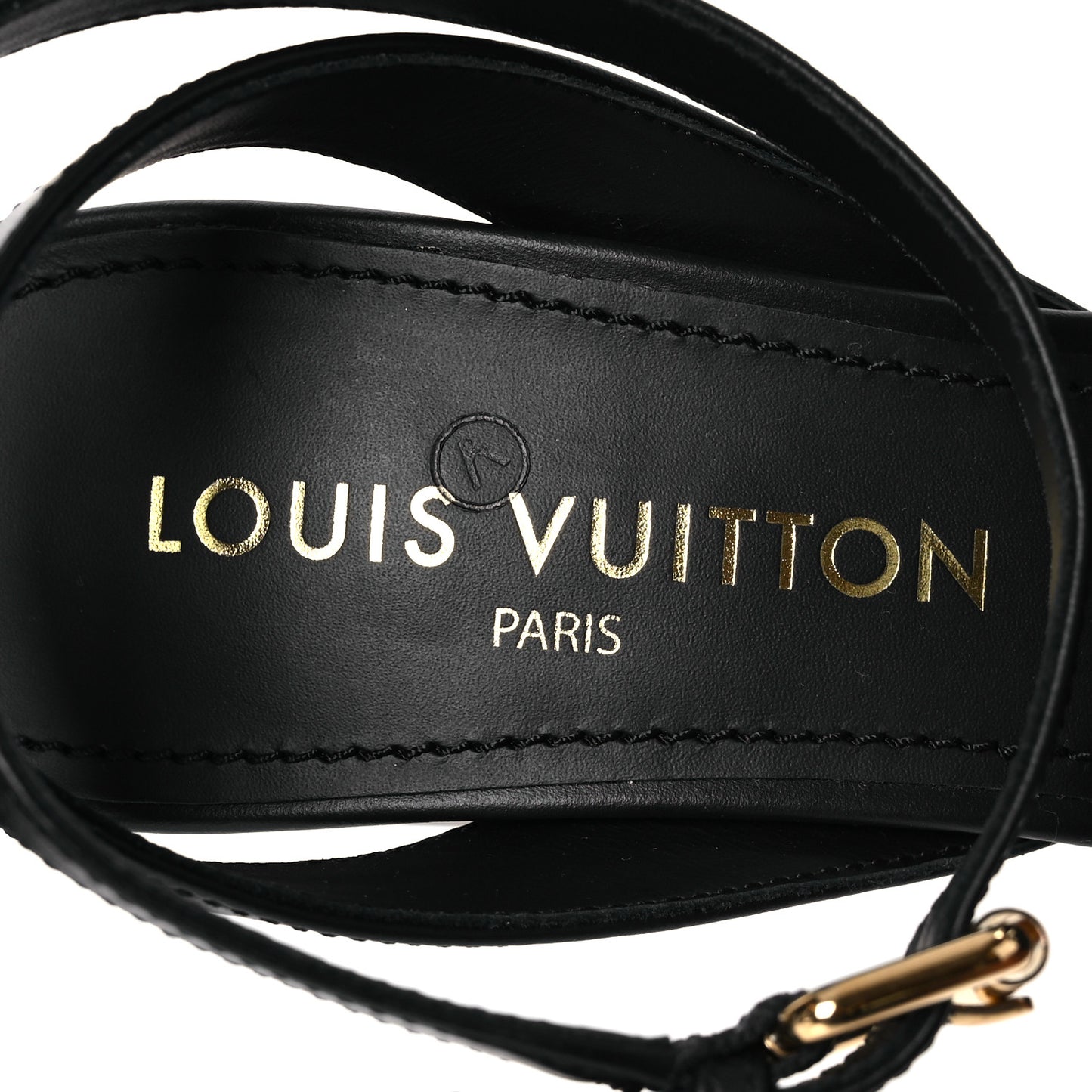 Calfskin LV Isola Sandals 39 Black