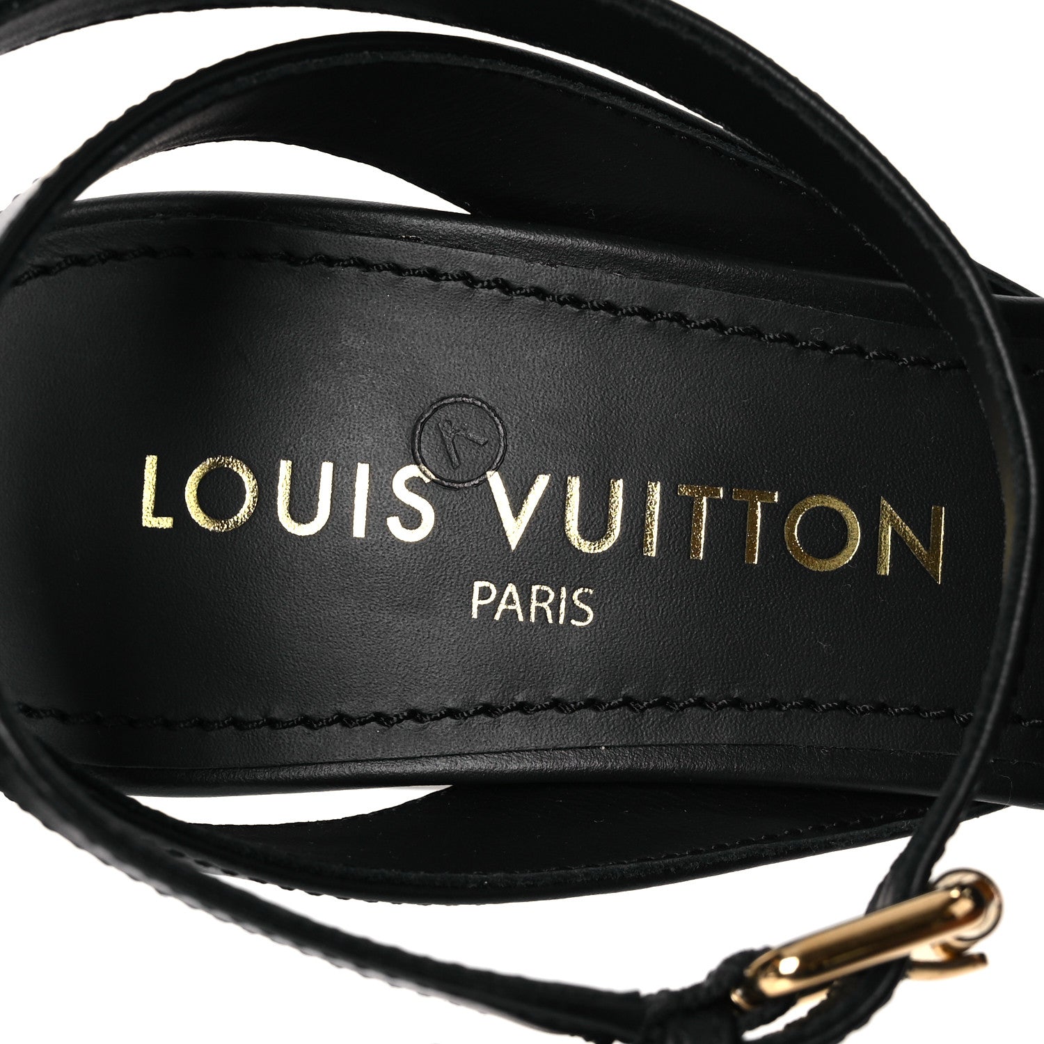 Louis Vuitton Calfskin LV Isola Sandals 39 Black 8 of 10