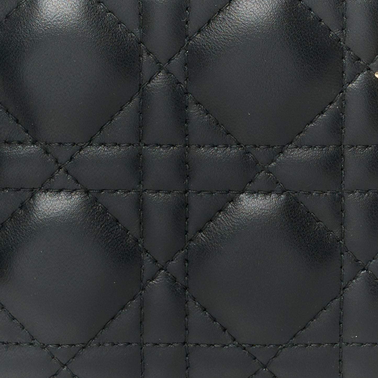 Lambskin Cannage Mini Lady Dior Black