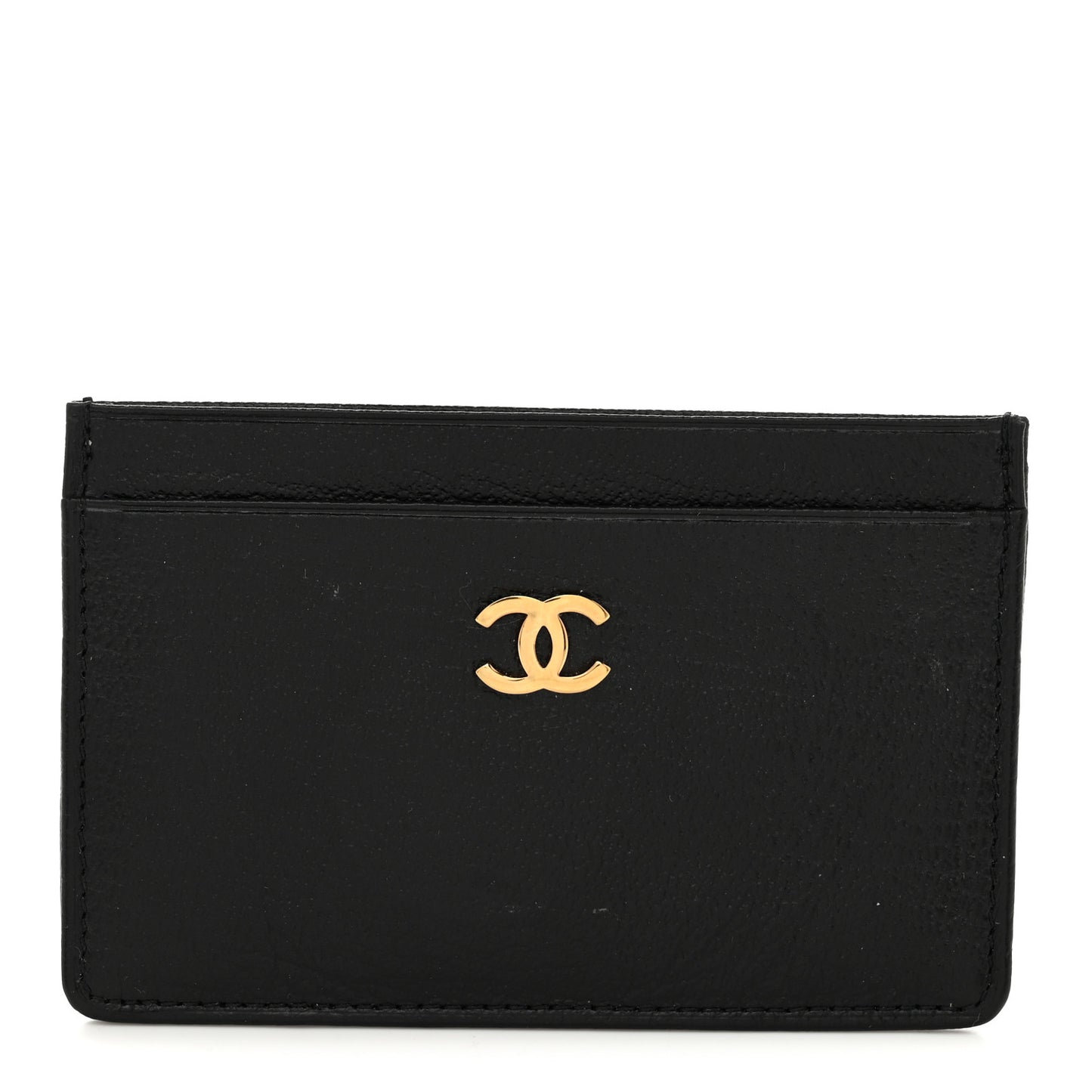Goatskin CC Card Holder Black