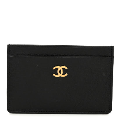 Chanel Goatskin CC Card Holder Black 1 of 9