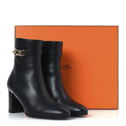 Hermes Calfskin Saint Germain Ankle Boots 40 Black 11 of 11